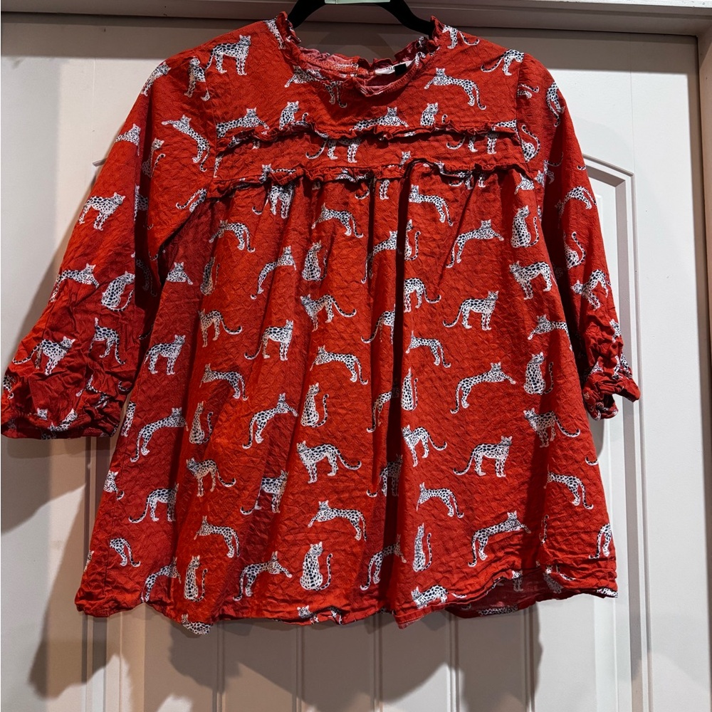 Michelle McDowell Red with Animal Print
